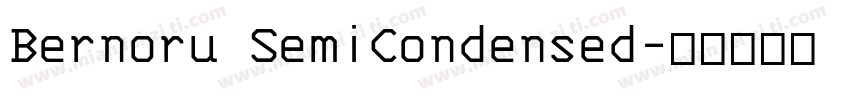 Bernoru SemiCondensed字体转换